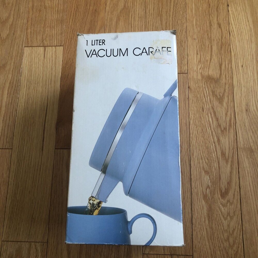 Vintage Home Style 1 Liter Vacuum Carafe Blue In Box